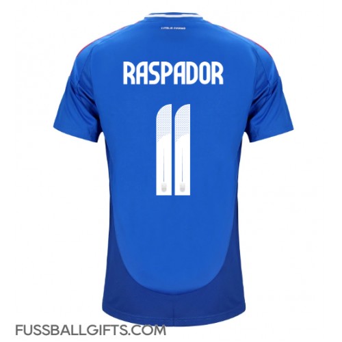 Italien Giacomo Raspadori #11 Fußballbekleidung Heimtrikot EM 2024 Kurzarm